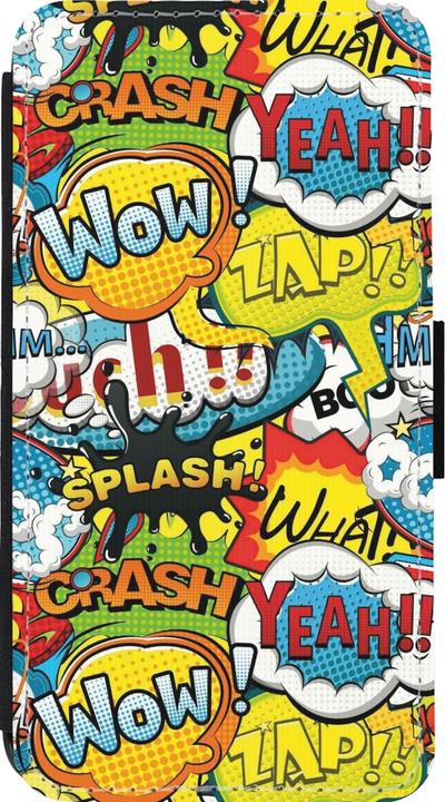 Image du produit PhoneLook Coque Wallet noir Cartoons slogans (Apple iPhone 13 mini)