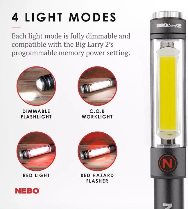 Produktbild Nebo Big Larry 2 (19.70 cm, 500 lm)