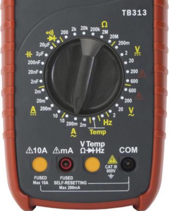 Actual product image Testboy Hand multimeter digital TB 313 (CAT III 600V)