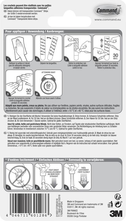 Actual product image Command Decoration clips