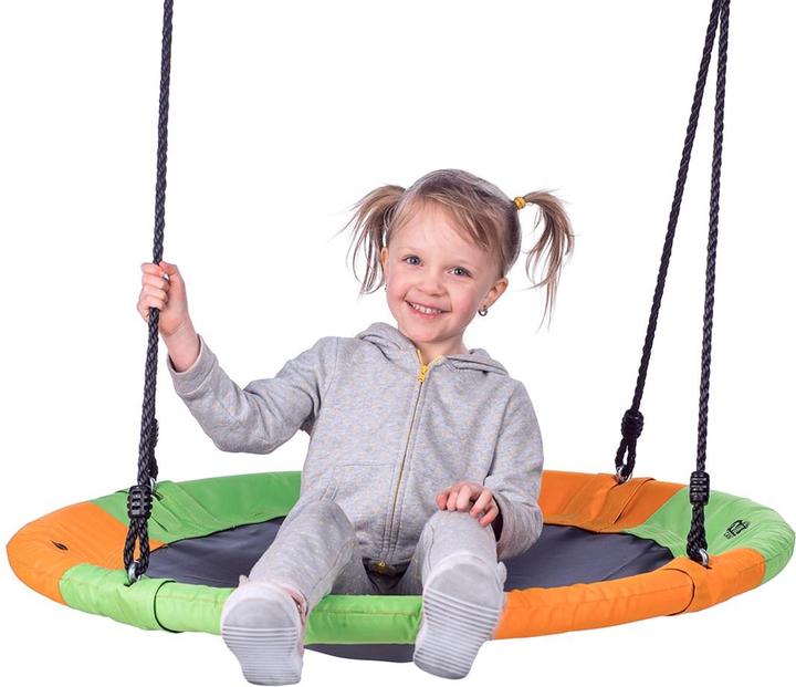 Actual product image Nils CAMP Stork's Nest Swing NB5003 Orange-Green 90 cm