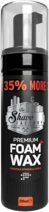 Actual product image The Shave Factory Foam Wax with Keratin for Strong Curls 200ml 6.76 Fl. Oz (200 ml, Foaming agent)