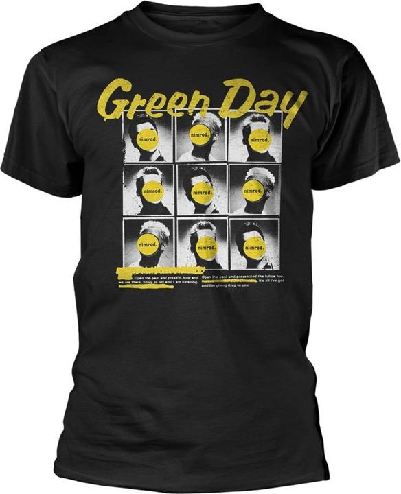 Actual product image Green Day Men's Nimrod Yearbook T-Shirt Black, Black, XL (XL)