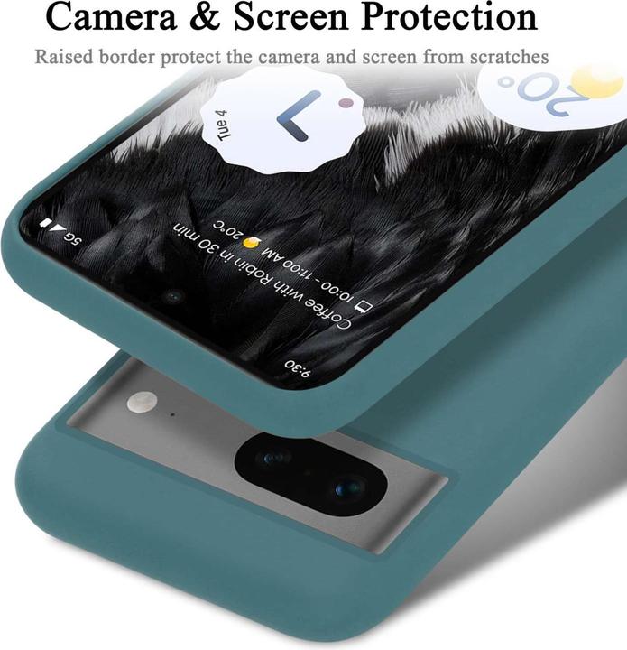 Actual product image Cadorabo Bumper Case for Google PIXEL 7 TPU Liquid Silicone Cover for Google PIXEL 7 (Google Pixel 7)