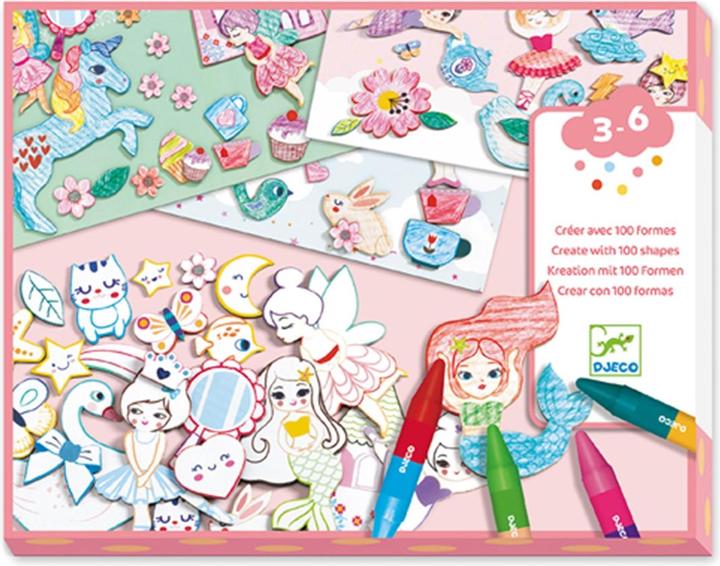 Djeco Images à colorier pour les filles