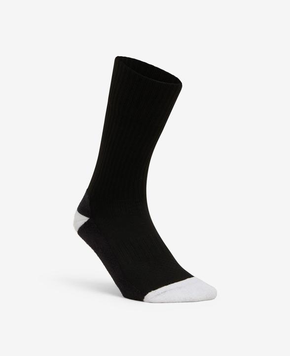 Kipsta Damen/Herren Handball Socken Mid - H500 1 Paar schwarz/weiss