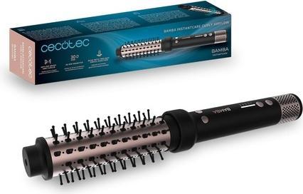 Cecotec Bamba InstantCare Curly AirFlow Haarglättungsbürste 30mm Keramikbeschichtung Rotierender Kopf (Glättbürste)