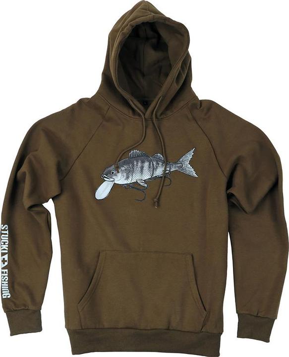 Immagine prodotto Stucki Fishing Because Fanatics Hoodie Olive (XL)