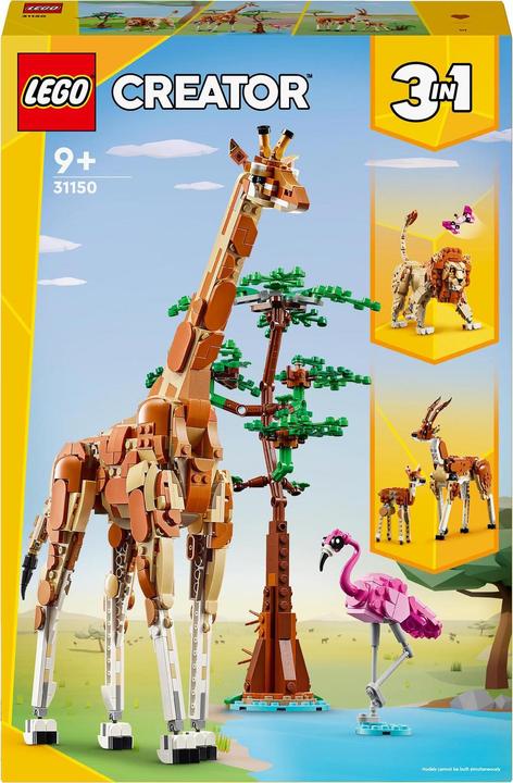 Image du produit LEGO 31150 Safari des animaux (31150, LEGO Creator 3-in-1)