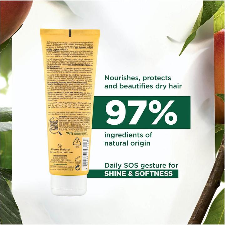Actual product image Klorane Mango Hair Day Cream (125 ml)