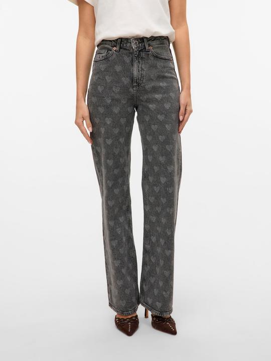 Actual product image Vero Moda VMTESSA Hohe Taille Weiter Beinschnitt Jeans Weit geschnitten (W31/L30)