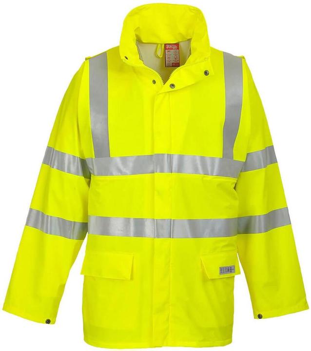 Actual product image Portwest Mens Hi-Vis Sealtex Flame Hi-Vis Reflective Jacket (M)