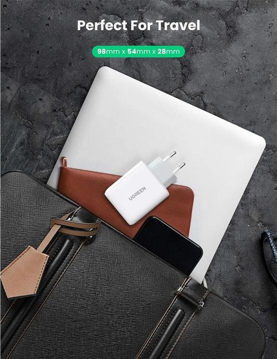Actual product image Ugreen USB-C 36W PD charger 2 port (36 W)