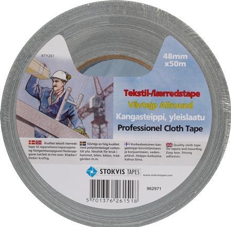 Produktbild Stokvis Tapes STOKVIS Canvas Tape ProfessionalFarbe: SilberBreite: 48mm - Länge 50m