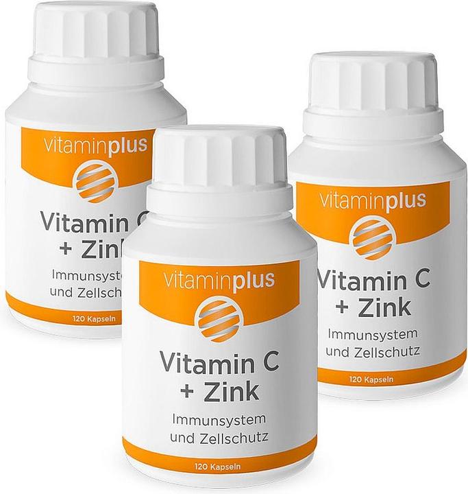 Actual product image Vitaminplus Vitamin C & Zink (120 Piece, Capsules)