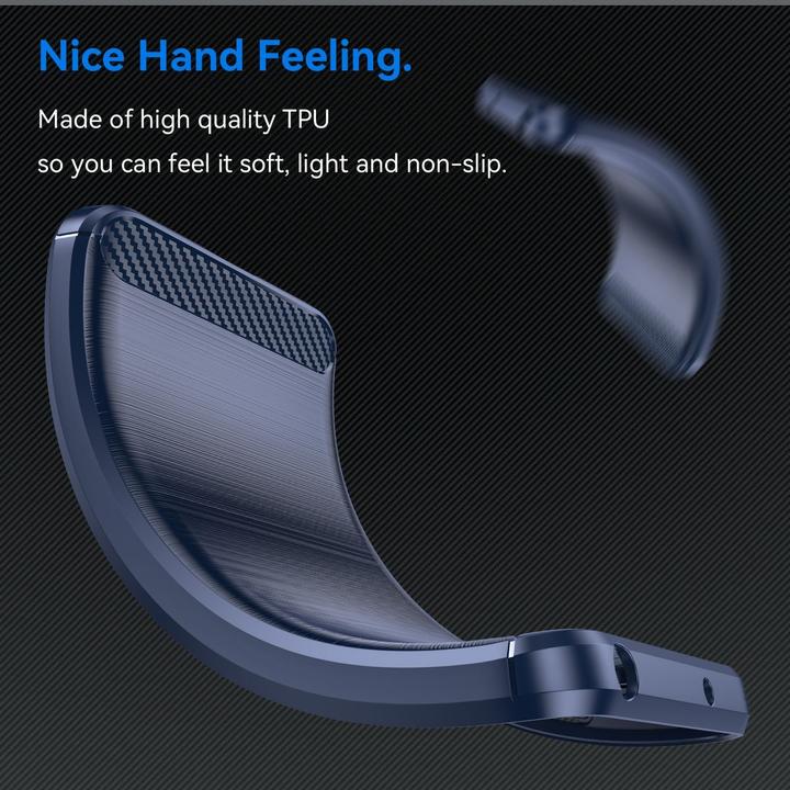Produktbild König Design Schutz Handy Hülle für Motorola Moto G14 Case Cover Carbon Bumper Etuis Schale (Motorola Moto G14)