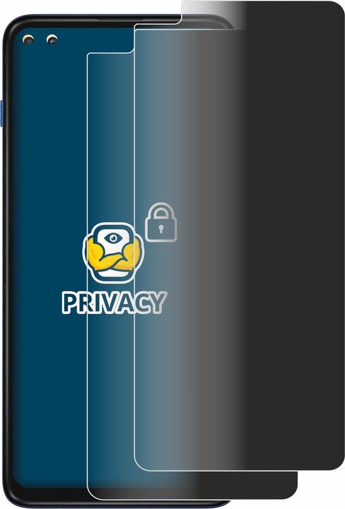 Actual product image BROTECT Anti-spy privacy film Blue light protection film (2 Piece, Motorola Moto G 5G Plus)