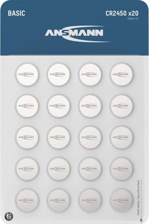 Actual product image Ansmann Basic (20 pcs., CR2450, 600 mAh)