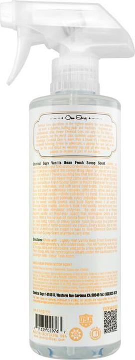 Actual product image Chemical Guys Vanilla Bean