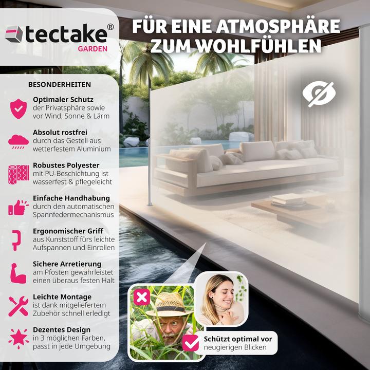 Produktbild tectake Seitenmarkise (3 m)