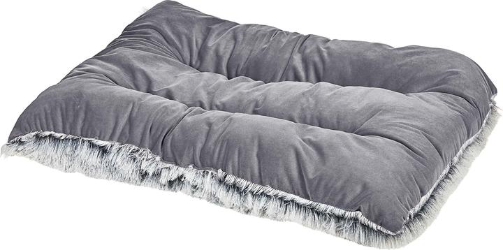 Produktbild Beliani Tierbett Samtstoff grau 90 x 60 cm ERGANI (Hund)