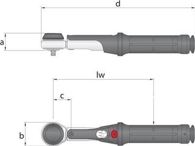 Actual product image Gedore Torque wrench Torcofix K (1/2", 60 Nm, 300 Nm)