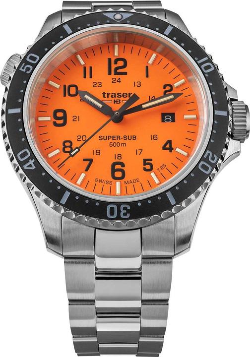 Immagine prodotto Traser H3 109379 P67 T25 SuperSub Set Arancione 46 mm Orologio subacqueo 50ATM (Orologio sub, 46 mm)