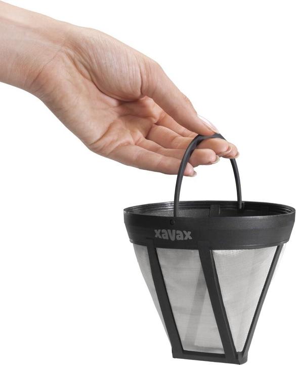 Produktbild Xavax Dauerfilter für Kaffeemaschine, Kaffeefilter-Ersatz für Grösse 4, Schwarz