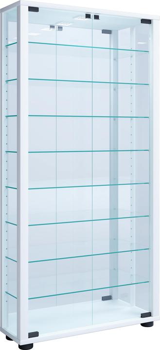 Produktbild VCM Wandvitrine Sammelvitrine Glasvitrine Wand Vitrine Regal Schrank Glas Hängevitrine "Vitrosa Maxi (59 x 18 x 115 cm)