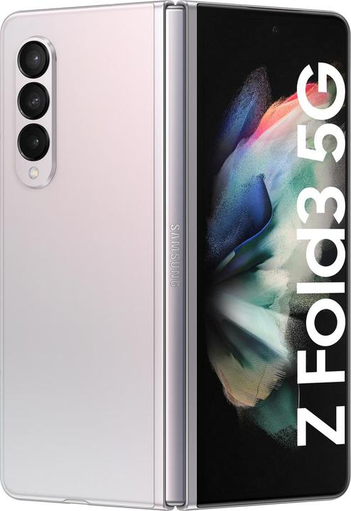 Actual product image Samsung Galaxy Z Fold3 5G EU (512 GB, Phantom silver, 7.60", SIM + eSIM, 12 Mpx, 5G)
