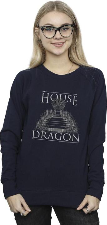 Actual product image Game of Thrones Womens/Ladies Throne Text Sweatshirt (XXL)
