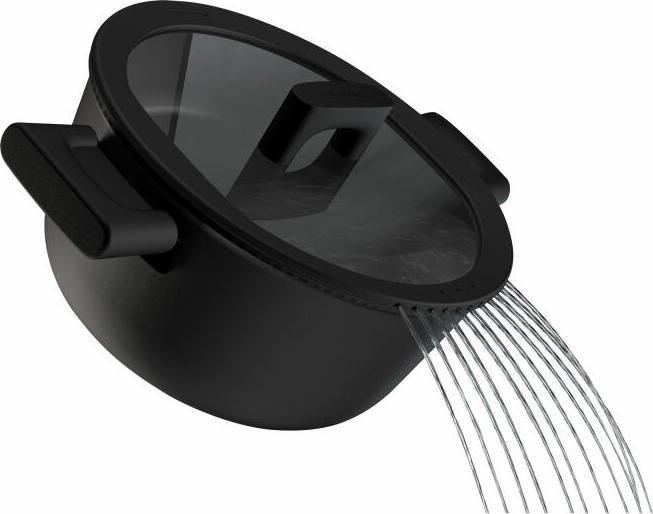 Produktbild Fiskars Kasserolle 'Hard Face' (22 cm, Stielkasserolle, Aluminium)