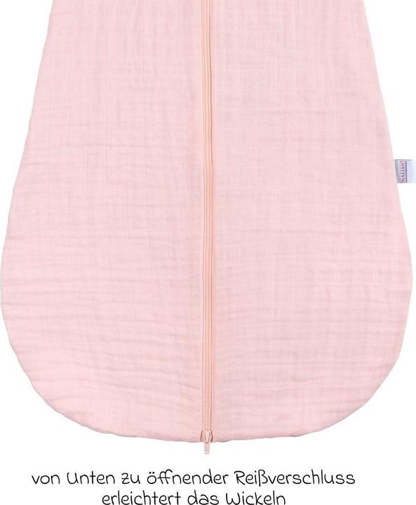 Actual product image Makian Schlafsäcke Musselin-Schlafsack - Puder - Gr. 60 cm (70 cm, 1.0 TOG)