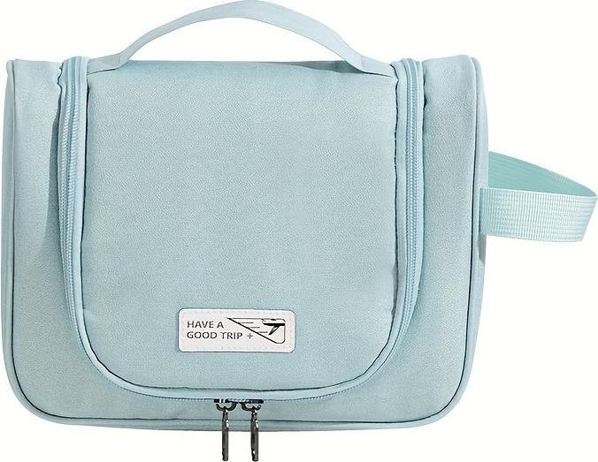 Actual product image Only-Bags.Store Chic Wabi-Sabi Style Large Capacity Travel Toiletry Bag with Hook - Portable Cosmetic Organiser