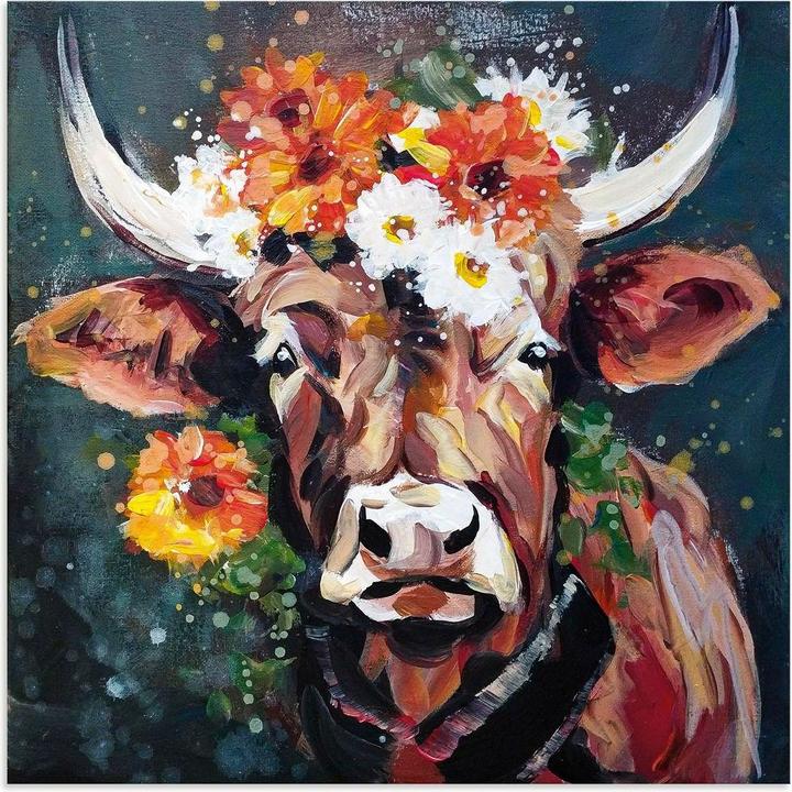 Image du produit Artland Poster Taureau avec couronne U5BI (30x30 cm)