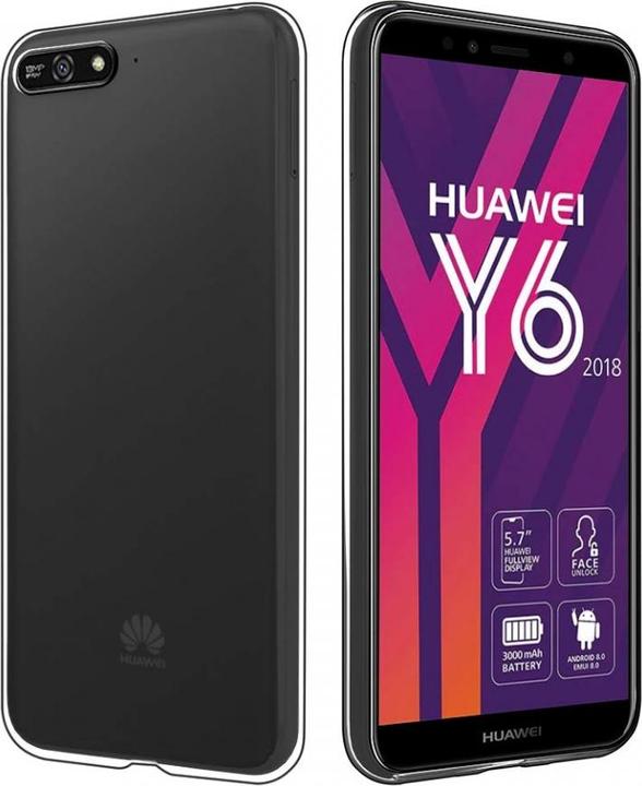 Actual product image Screenguard Huawei Y6 2018 Flexible TPU Clear Case (Huawei Y6 (2018))