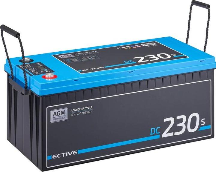 Produktbild Ective Deep Cycle AGM Versorgungsbatterie 12V 230Ah m Display Batterie Wohnmobil (12 V, 230 Ah)