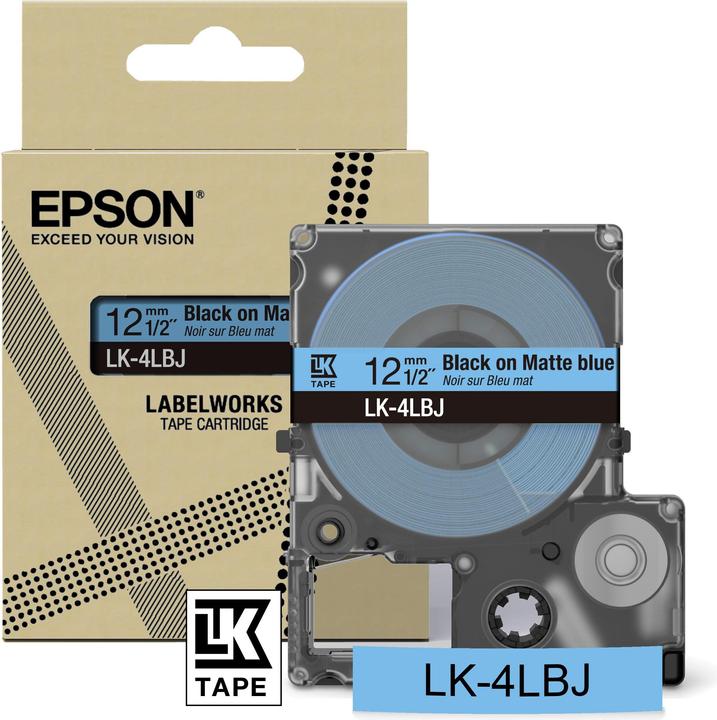 Epson Matte Blue/Black 12mm LK-4LBJ (1.20 cm, Blau)