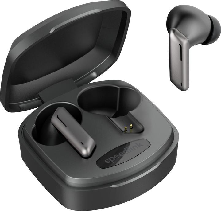 Produktbild Speedlink VIVAS True Wireless In-Ear Kopfhörer, grau In-Ear Kopfhörer, schwarz (12 h, Kabellos)
