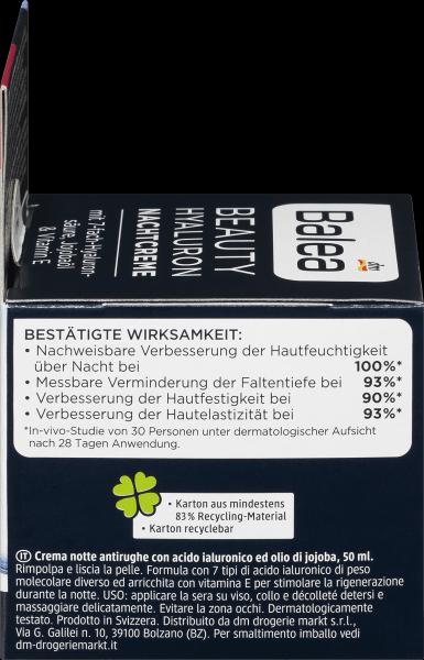 Immagine prodotto dm Balea Bellezza Hyaluron Crema Notte (50 ml, Crema notte)