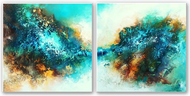 Produktbild Trenddeko Fedrau - In Neptuns Reich (2-teilig) (50 x 50 cm)