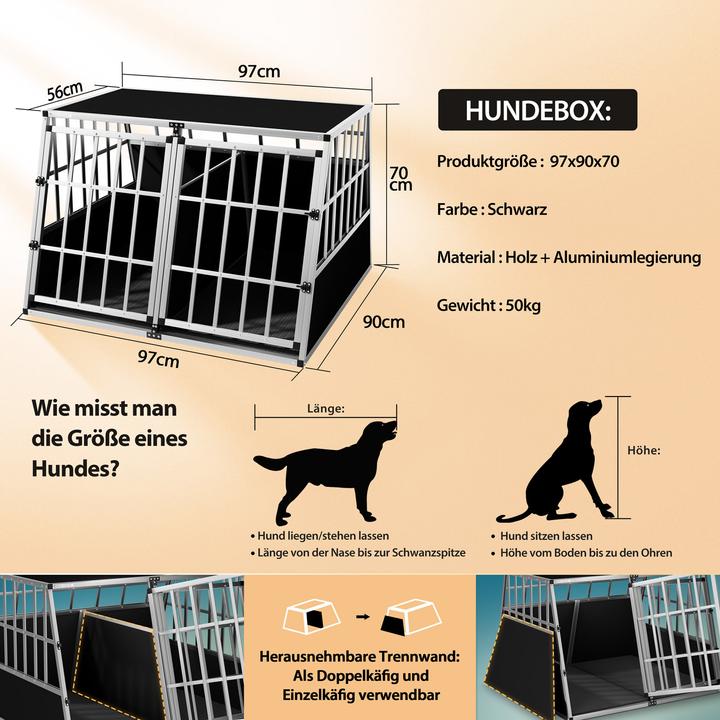 Actual product image Cadoca Dog kennel (Dog, Safety closure)