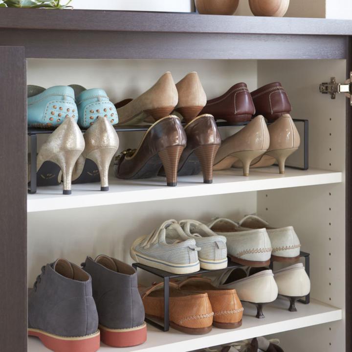 Image du produit Yamazaki Étagère à chaussures extensible FRAME (60 x 12 x 10 cm)