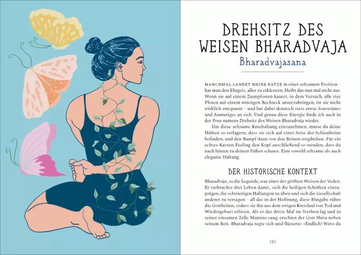 Produktbild Krieger, Hund und Sonnengruss – Legenden und Mythen des Yoga in 30 Posen (Deutsch, Lucy Greeves, Amanda León, Christiane Burkhardt, 2023)