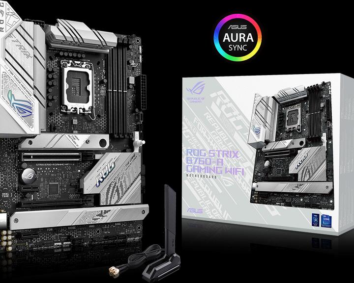 Image du produit ASUS Carte mère MB ROG STRIX B760-A GAMING WIFI (Intel,1700,DDR5,ATX) (LGA 1700, Intel B760, ATX)
