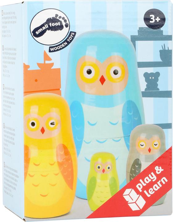 Produktbild small foot Matrjoschka Eulen Familie