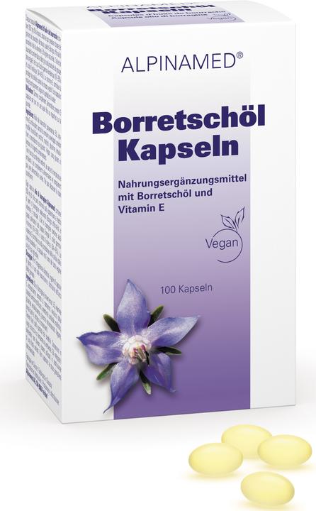 Actual product image Alpinamed Borage Oil (100 Piece, Capsules, 90 g)