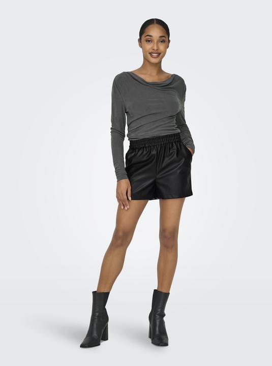 Produktbild JdY JDYALAIA Mittlere Taille Normal geschnitten Kunstledershorts Kunstledershorts (L)
