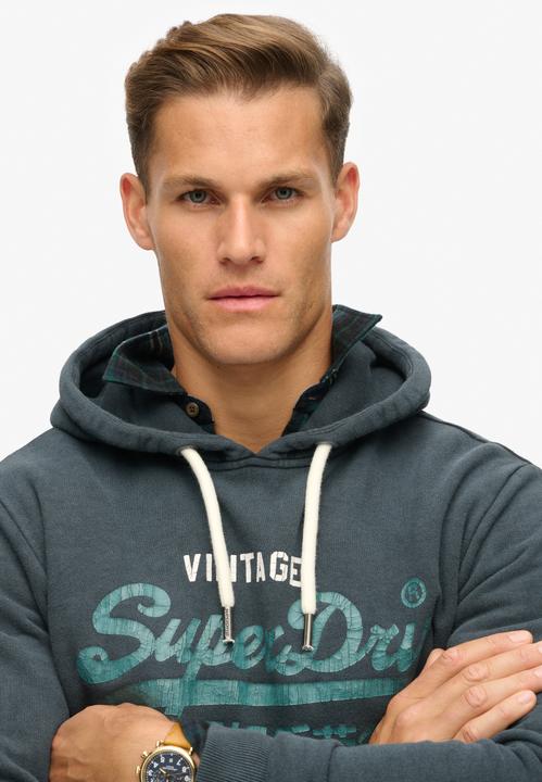Produktbild Superdry Sweatshirt Casual Bequem sitzend Duo Vintage Logo Hoodie (M)