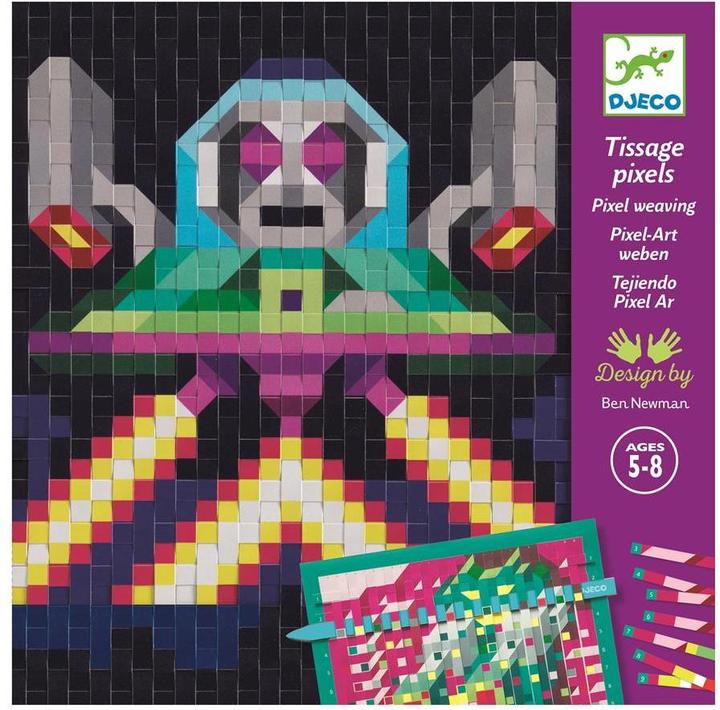 Actual product image Djeco Pixel art weave attacker